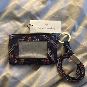 NWT Vera Bradley Floral ID Case and Lanyard